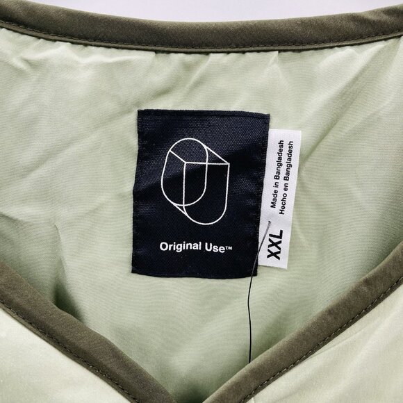 Original Use Mens Size XXL Quilted Snap Front Field Jacket in Light Olive Green - Picture 5 of 7